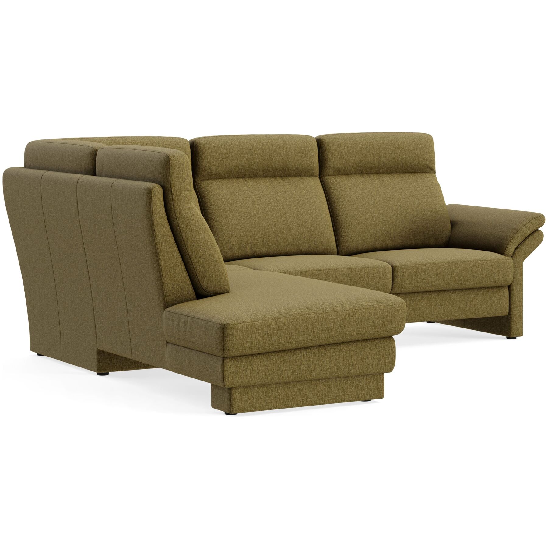 Ecksofa Albula Echtstoff Cosmopolitan messing B 250 T 215 cm - Möbel Konfigurator: Traummöbel individuell zusammenstellen