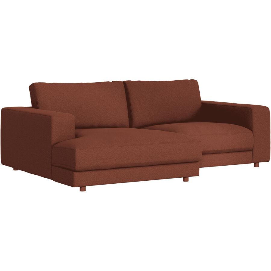 Ecksofa Ava Bezug: 100 Prozent Polyester rusty B 240 T 170 cm - Material: Bezug: 100% Polyester - Möbel Konfigurator: Traummöbel individuell