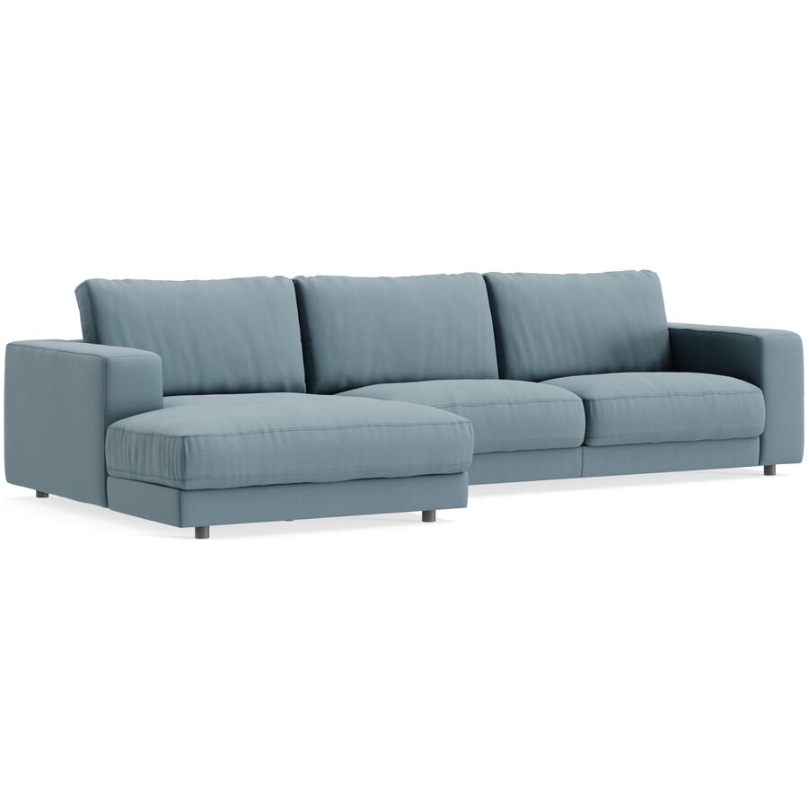 Ecksofa Ava Bezug: 100 Prozent Polyester petrol B 320 T 170 cm - Material: Bezug: 100% Polyester - Möbel Konfigurator: Traummöbel individuell