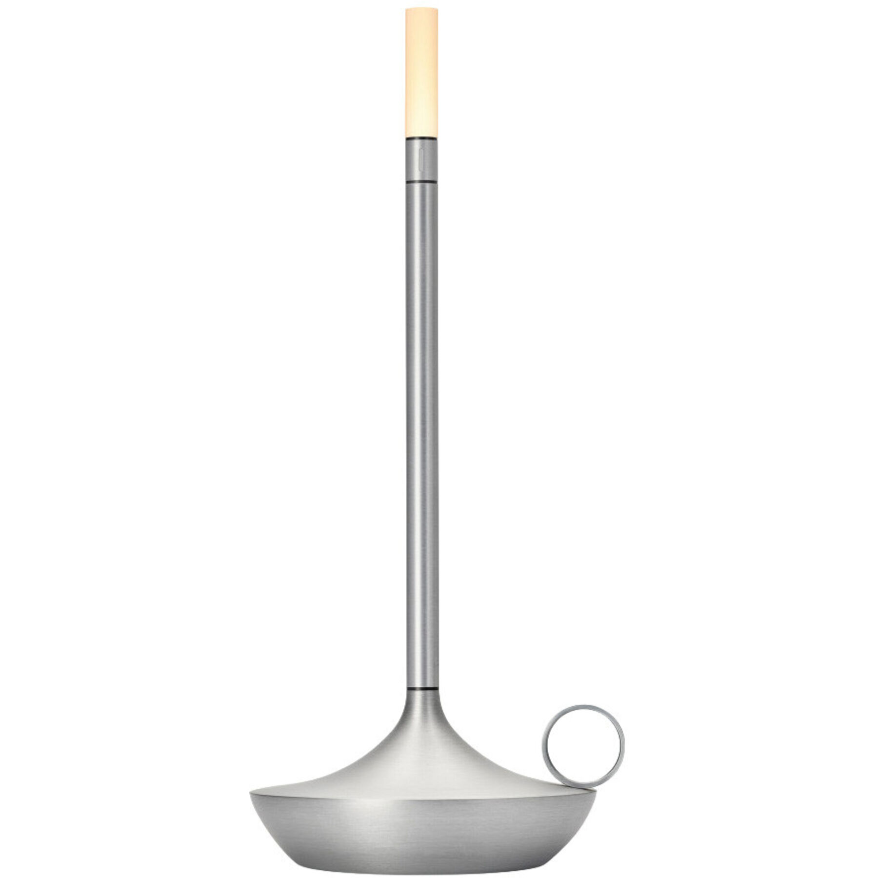 Graypants Tischlampe Wick Aluminium Acryl H 26 cm 35 lm - LED - Lichtfarbe: Warmweiss- LED Energiesparlampe