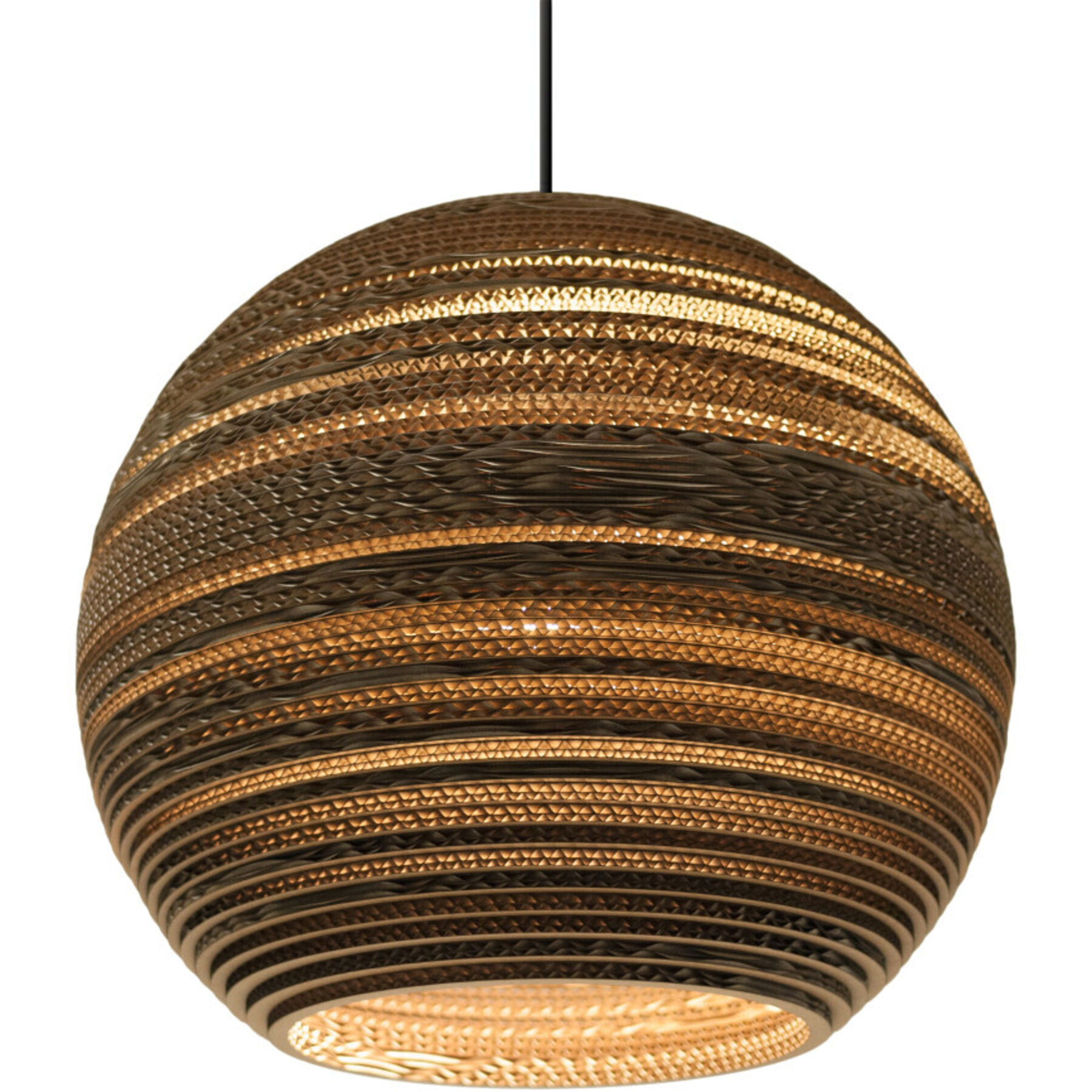 Graypants Pendellampe Moon Braun B 45 cm