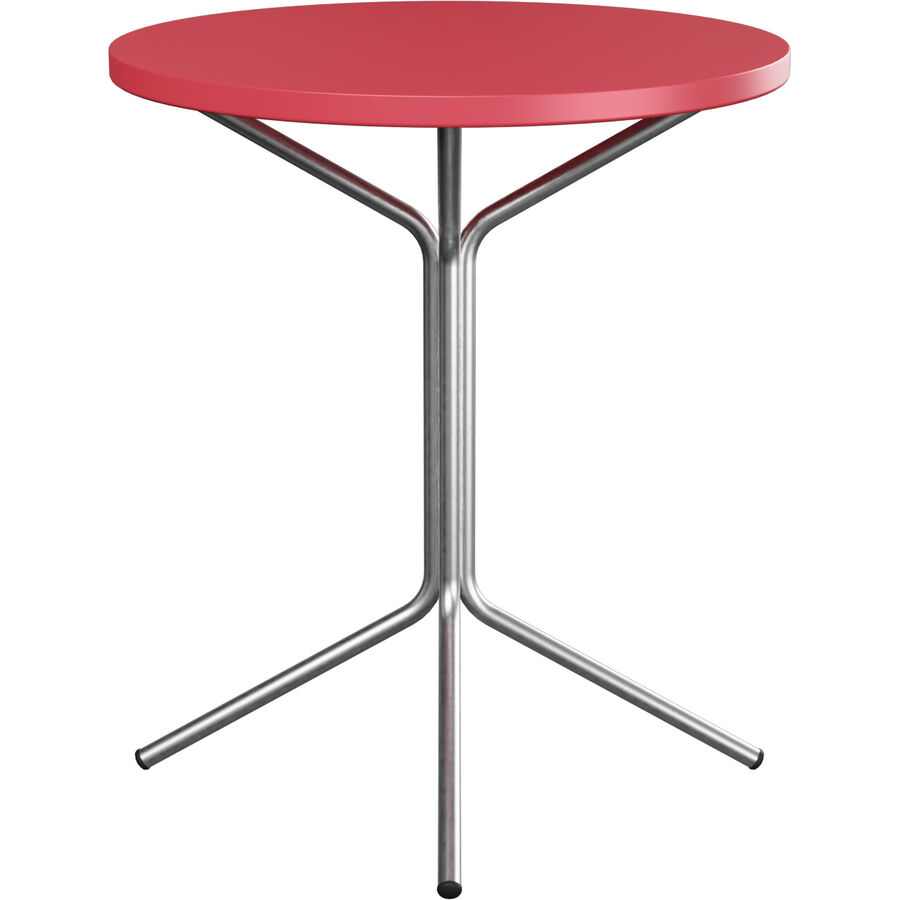 Metalic Rouge Table de jardin Pix rouge métal L 54 P 54 cm