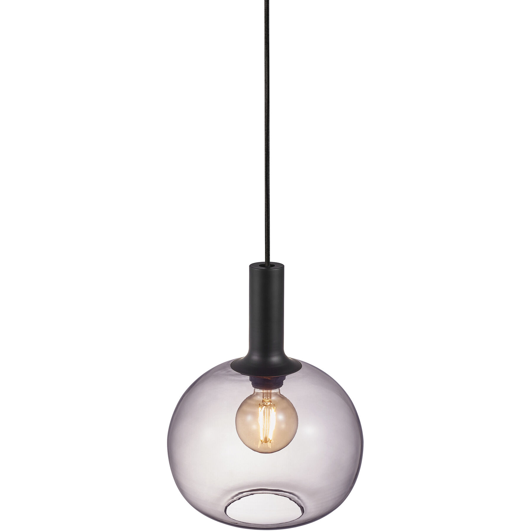 NORDLUX Pendellampe Alton Schwarz Glas B 25 cm