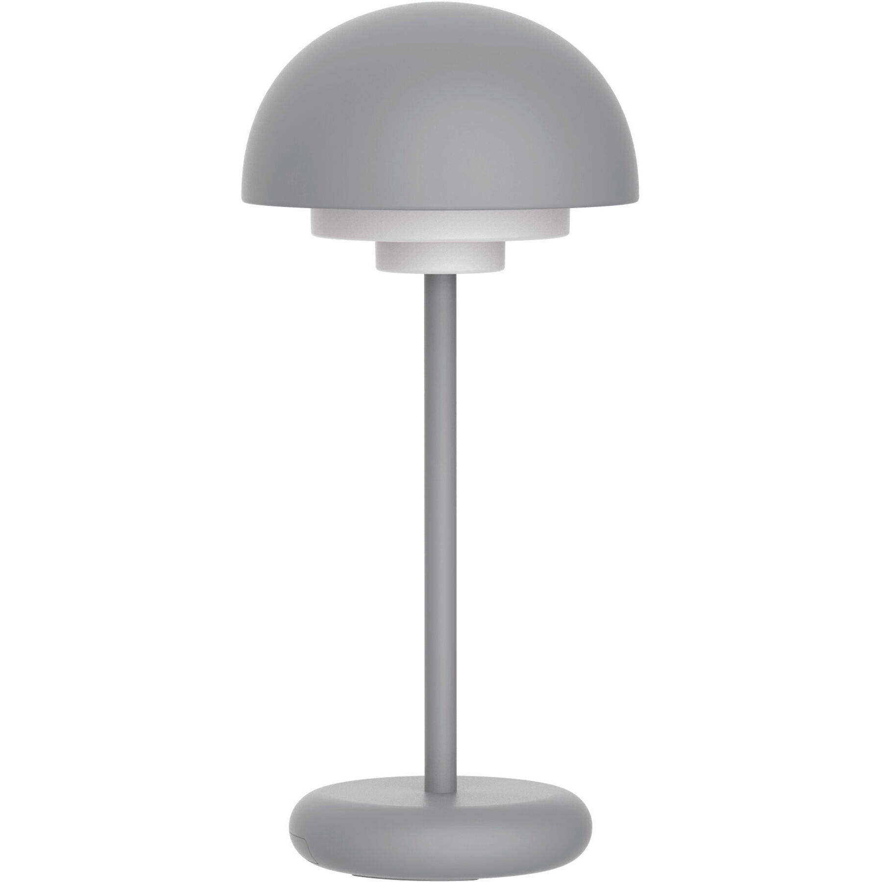 Tischlampe Smukke Grau Polycarbonat H 30.5 cm 180 lm - Lichtfarbe: Warmweiss