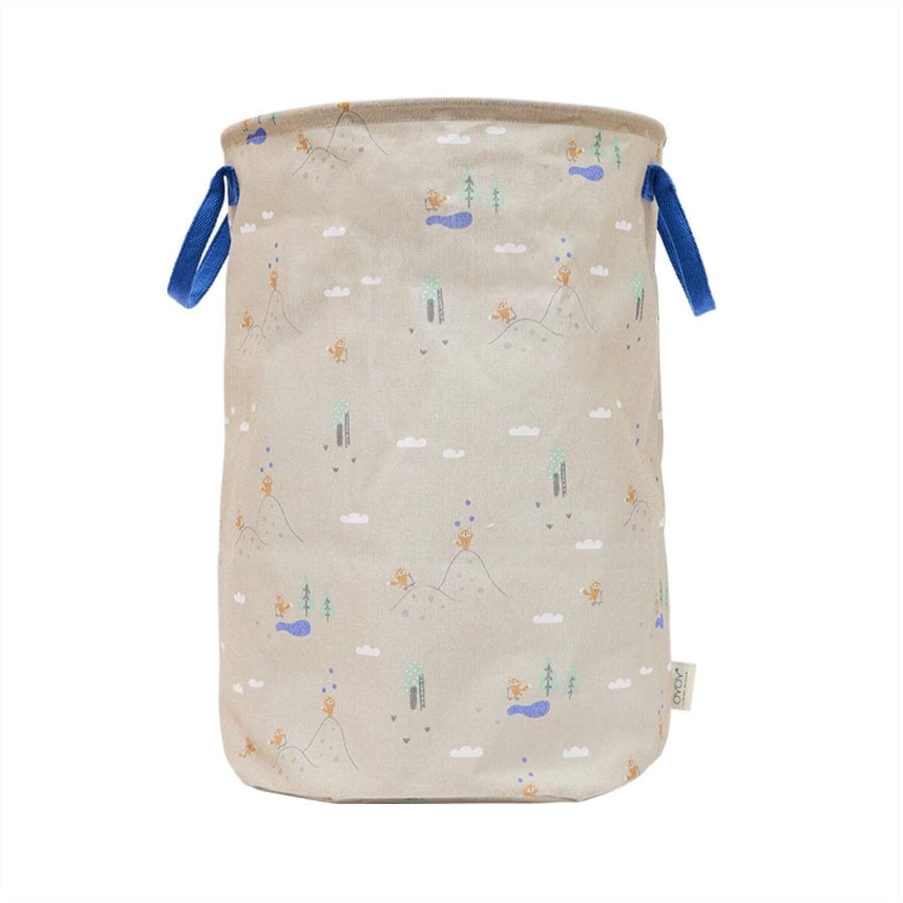 Cestino portaoggetti OYOY Blu Cotone/Poliestere L 38 A 54 cm - Cestino portaoggetti