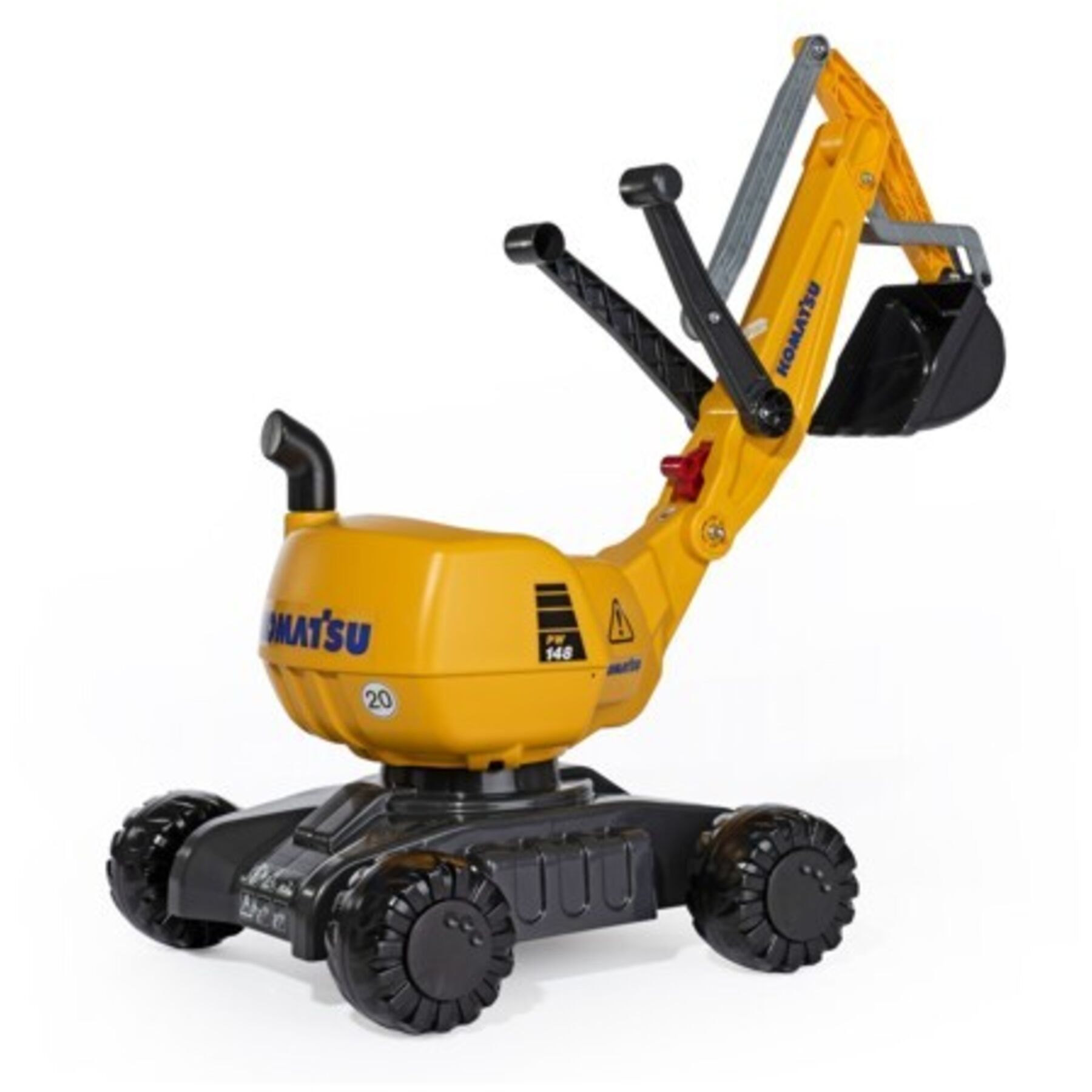RollyDigger rolly toys giallo plastica - Colore: Giallo/Nero - Trattori a pedali