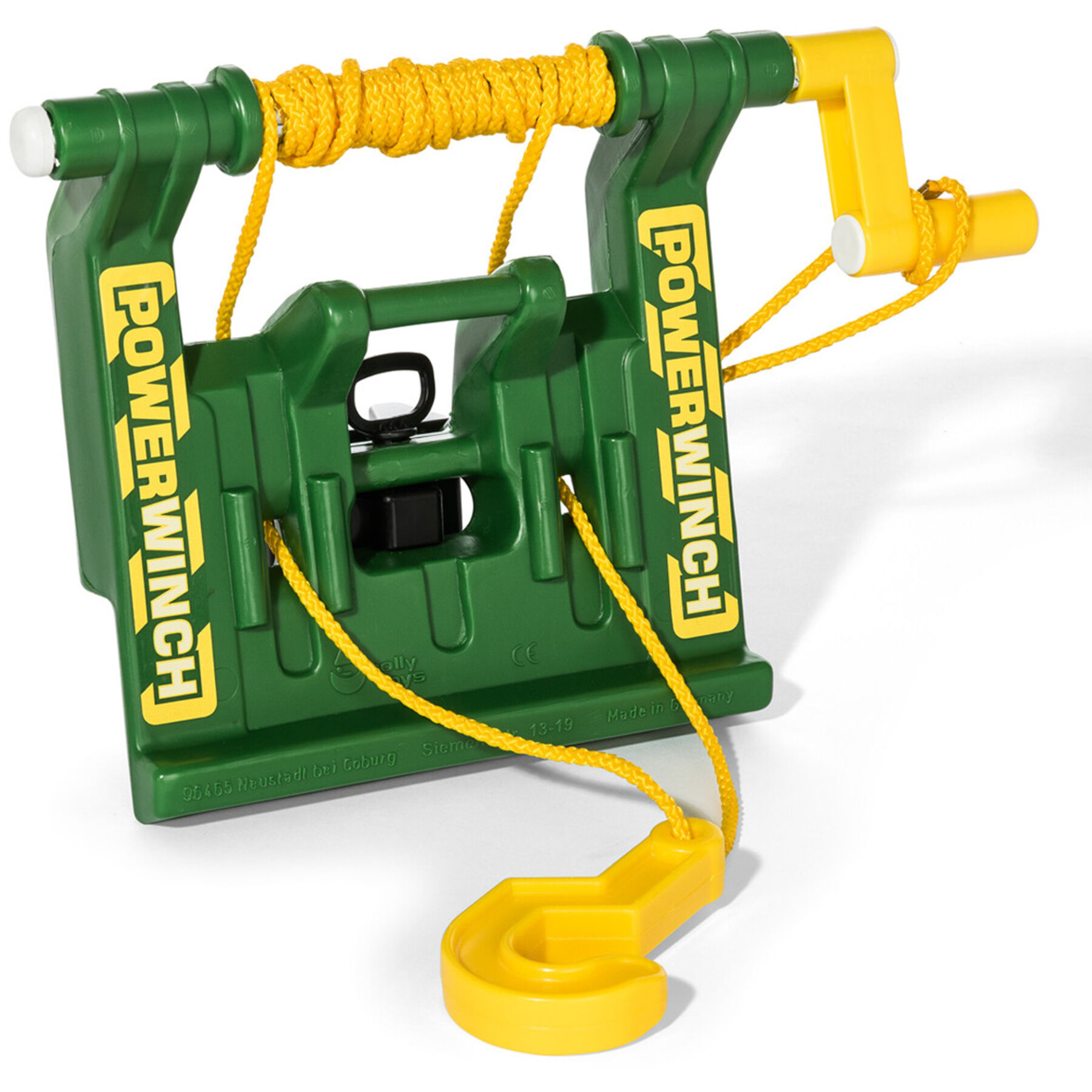 RollyPowerwinch rolly toys, parte verde, plastica - Colore: Verde/Giallo - Trattori a pedali