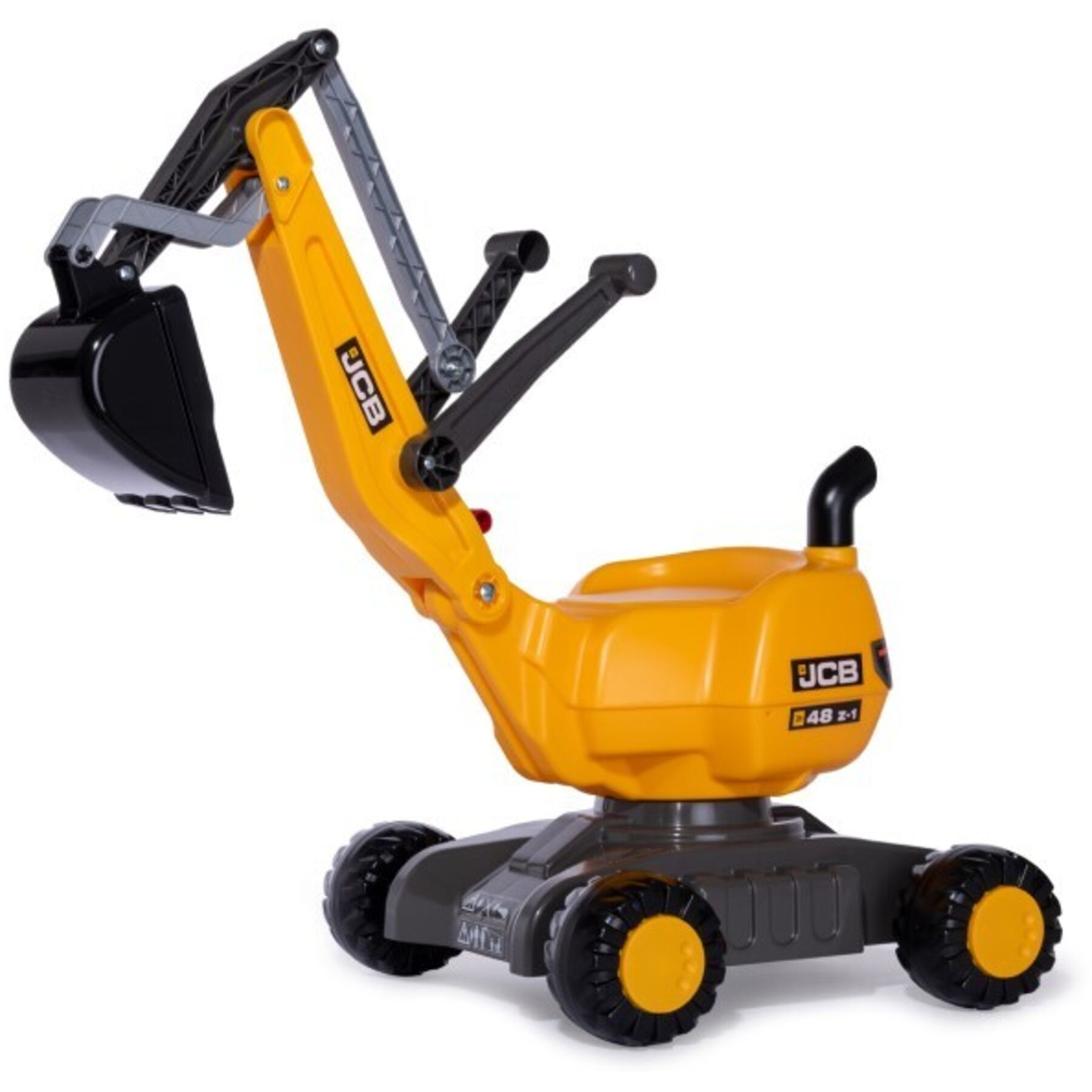 RollyDigger JCB rolly toys giallo plastica - Colore: Giallo/Nero - Materiale: Sintetico - Trattori a pedali