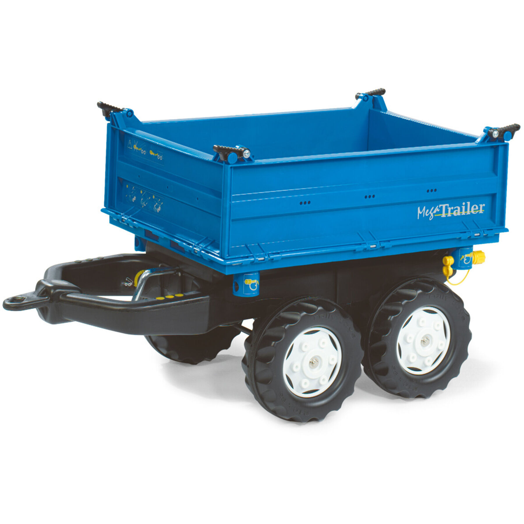 RollyMega Trailer rolly toys blu plastica - Materiale: Sintetico - Rimorchi giocattolo
