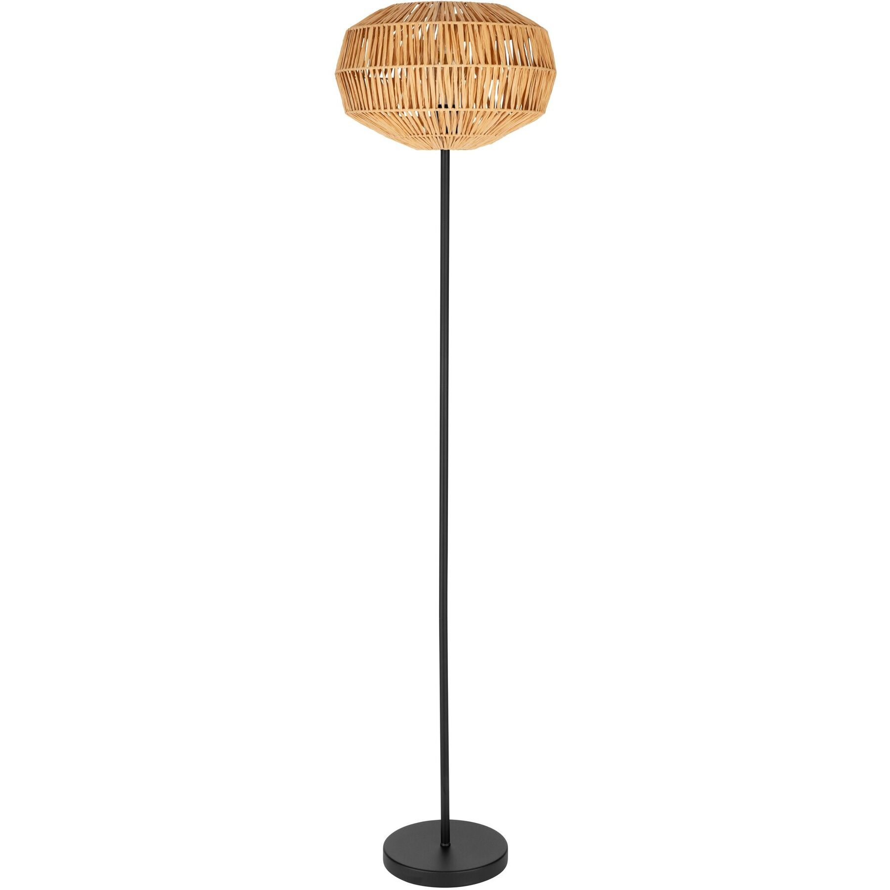 Stehlampe Sheldon Schwarz H 153.5 cm