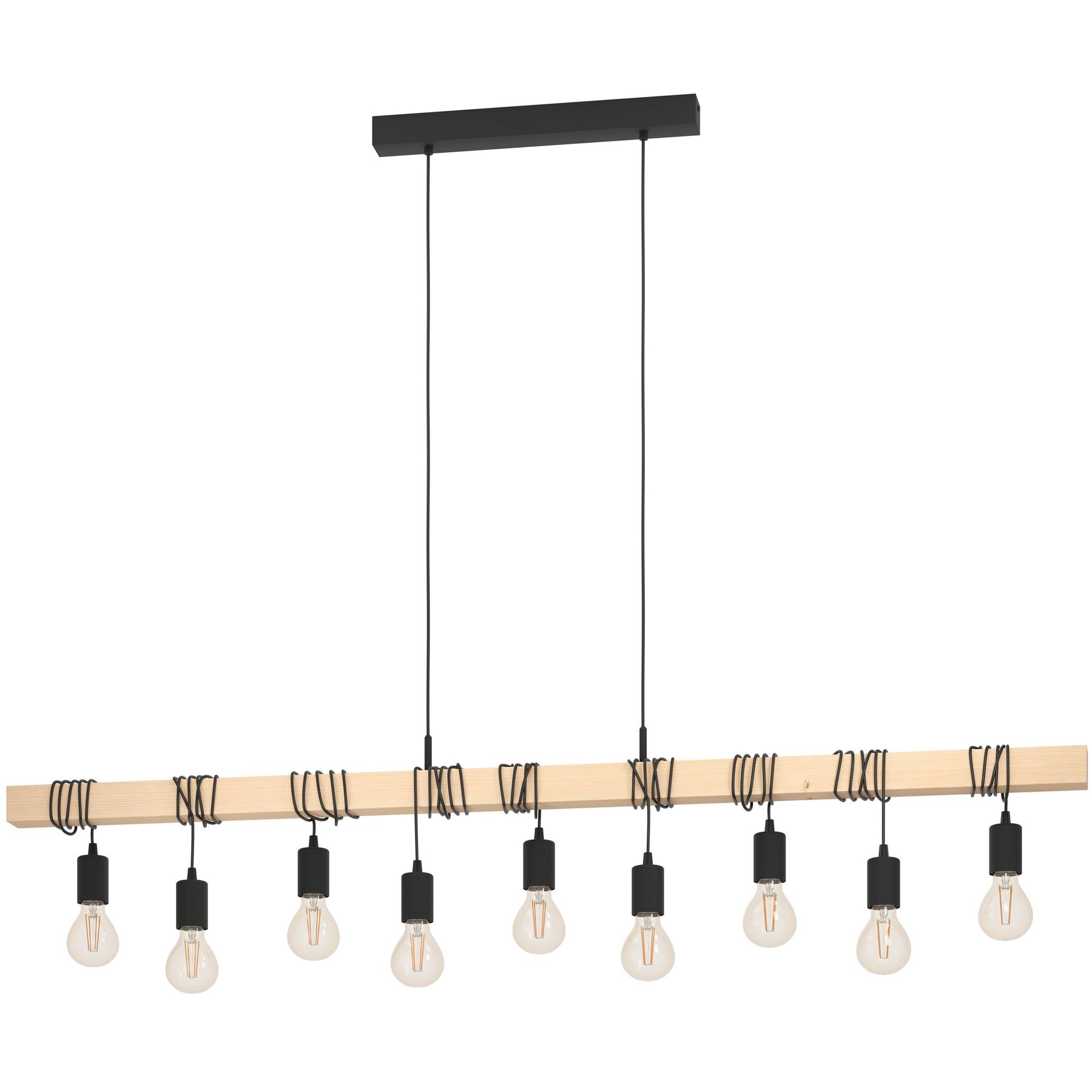 Pendellampe Townshend Braun, schwarz B 10 cm