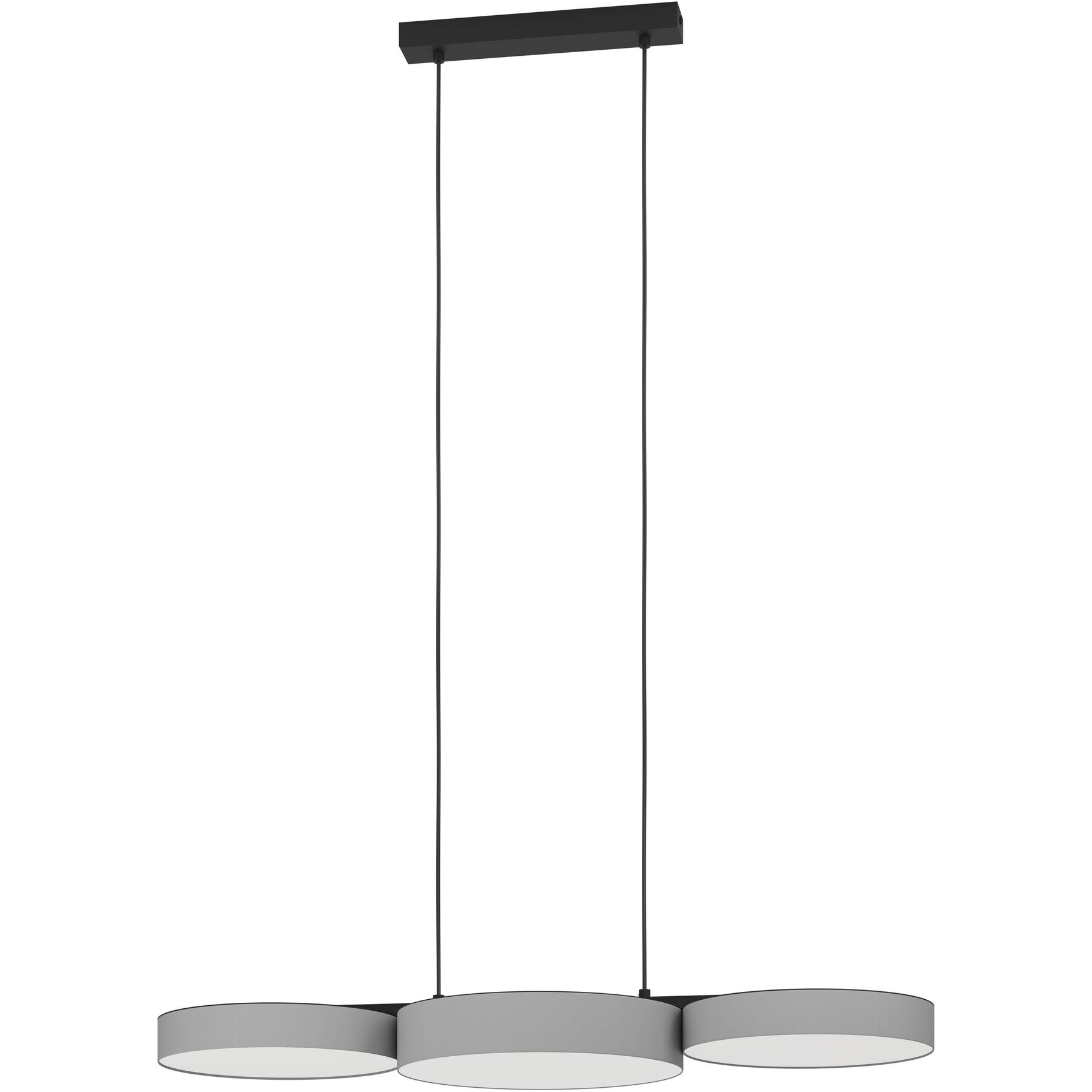 Pendellampe Barbano-Z Schwarz 2550 lm Dimmbar B 30 cm - Farbe: Grau