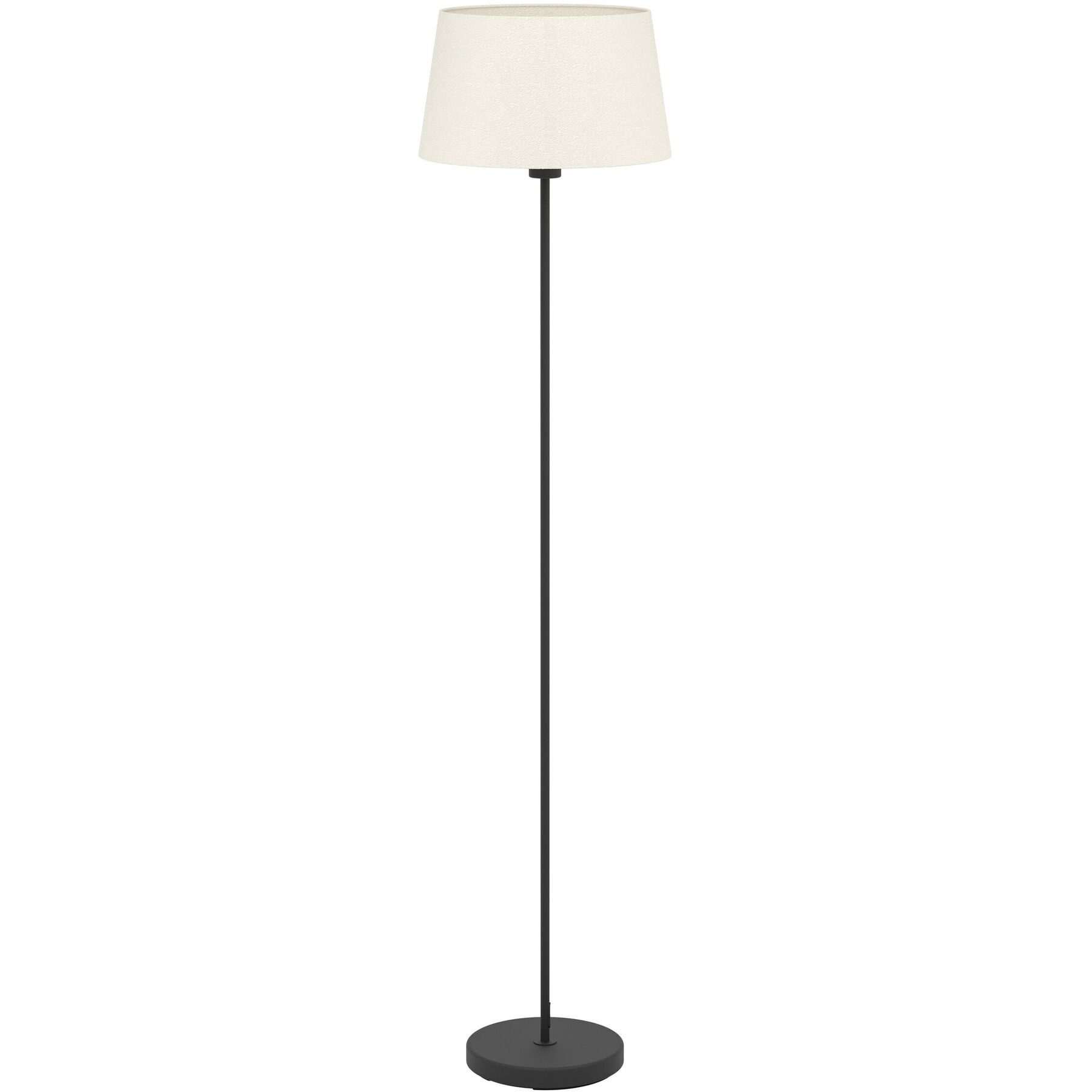 Lampada da terra Febres, nera, H 153 cm - Colore: nero - Lampada da terra