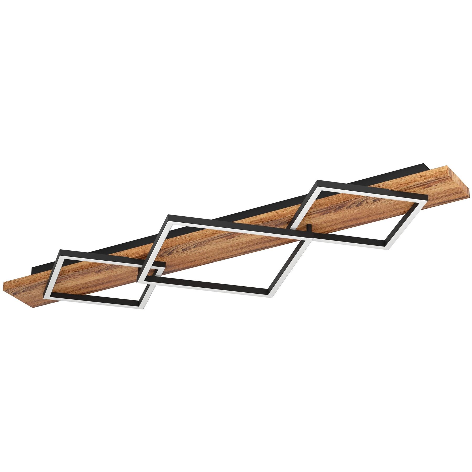 Deckenlampe Boyal Schwarz, braun rustikal B 40.5 cm