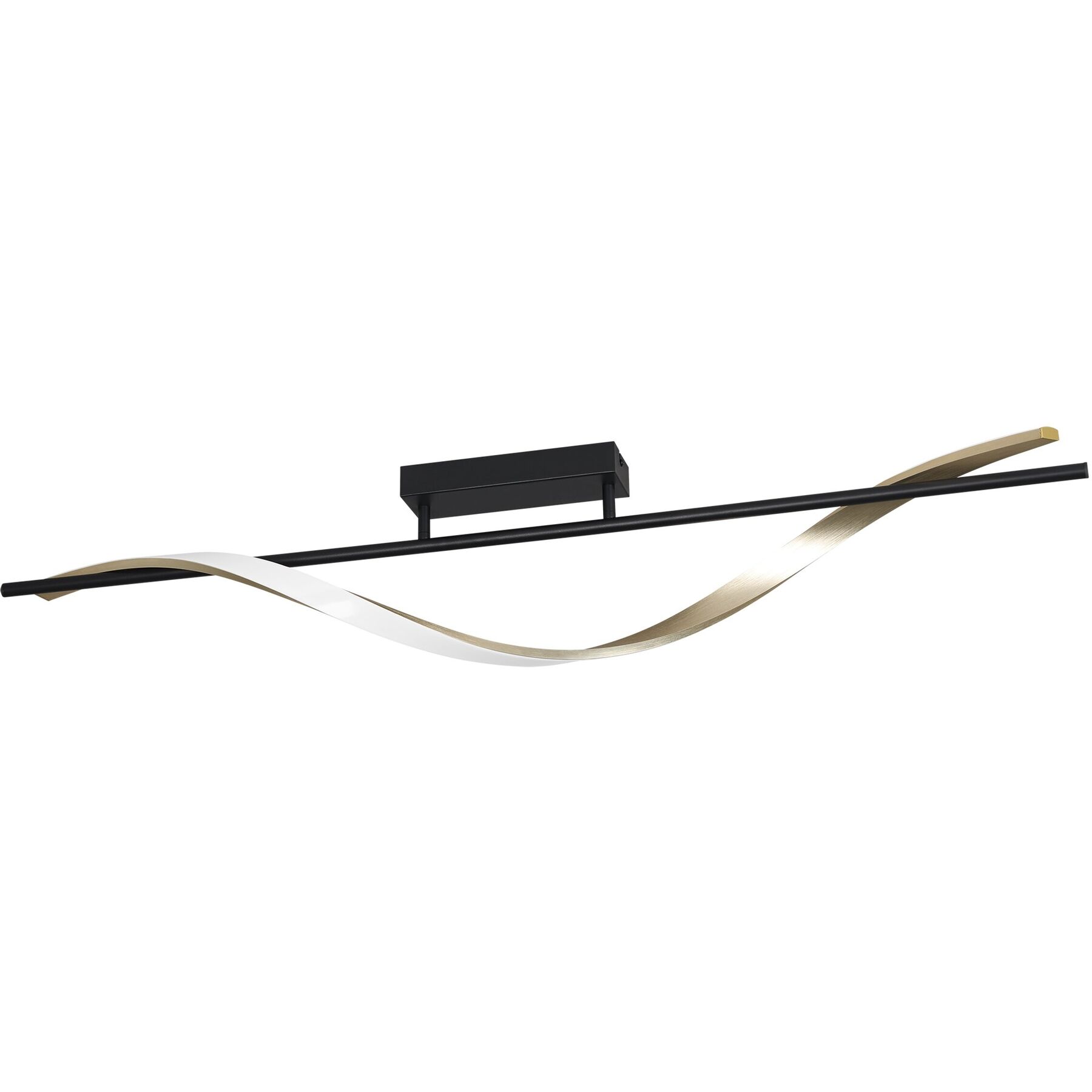 Deckenlampe Conaprato Schwarz, messing-gebürstet 2500 lm B 16 cm
