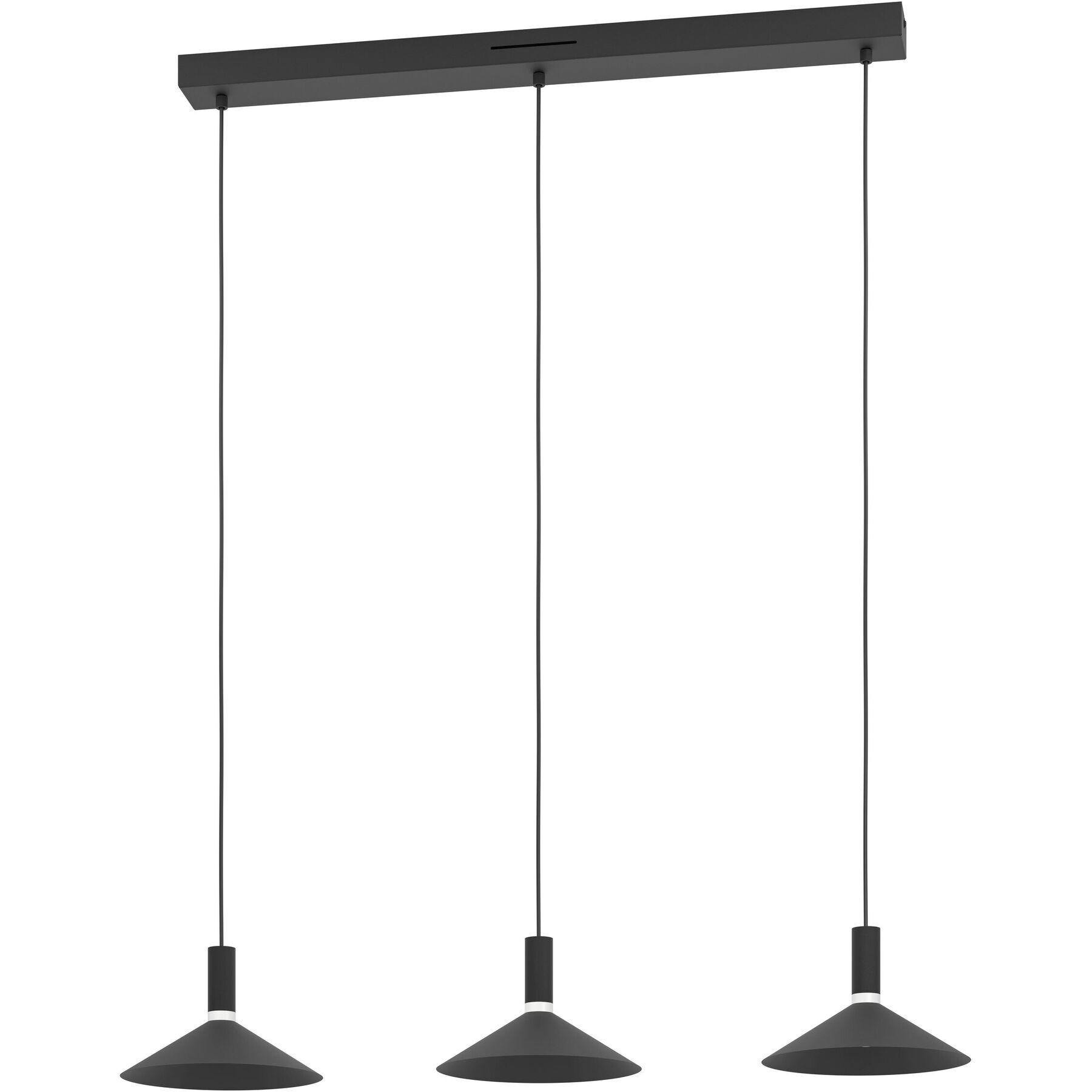 Pendellampe Conomavilla-Z Schwarz 3000 lm Dimmbar B 22 cm