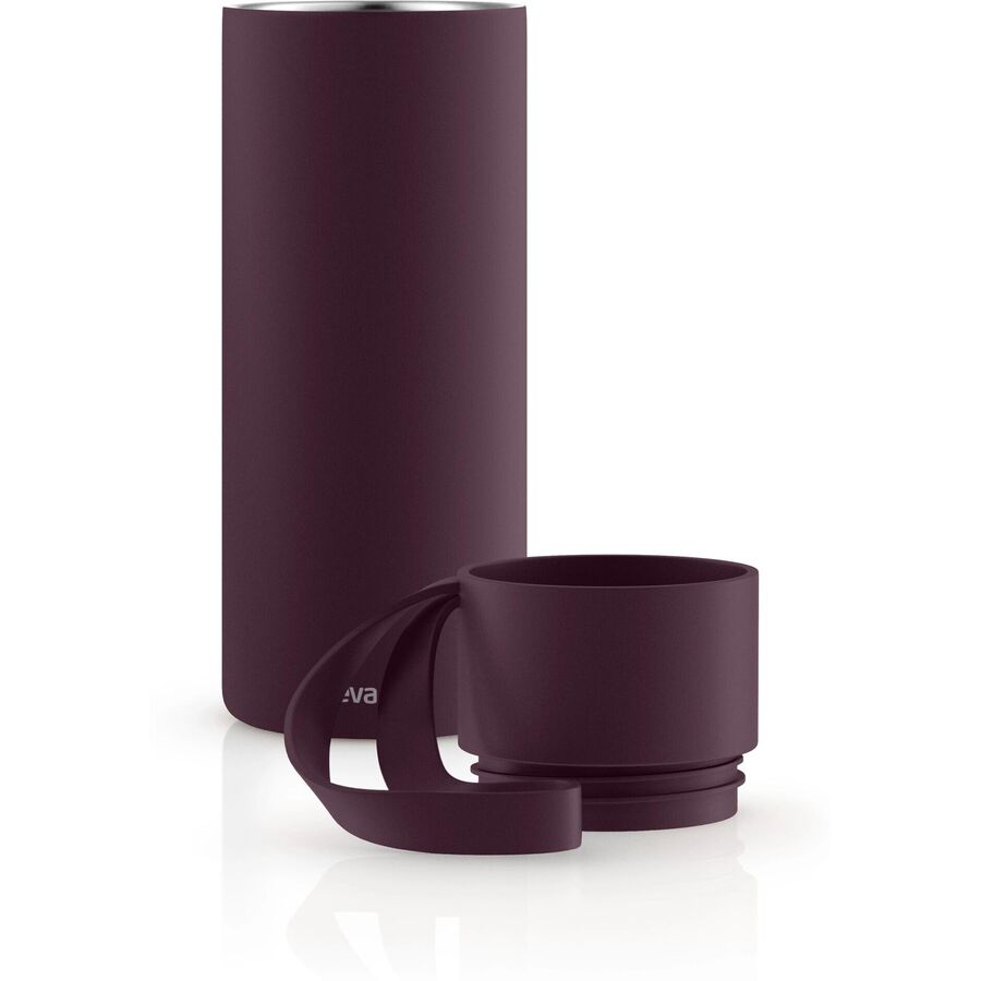 Eva R 09 Mug isotherme violet Eva Solo, plastique/silicone/acier inoxydable, H 20 cm