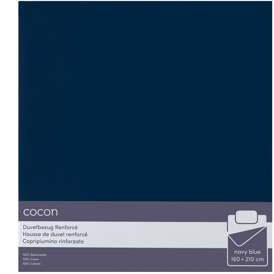 Cocon Housse de couette COCON Bleu Coton L 210 l 160 cm