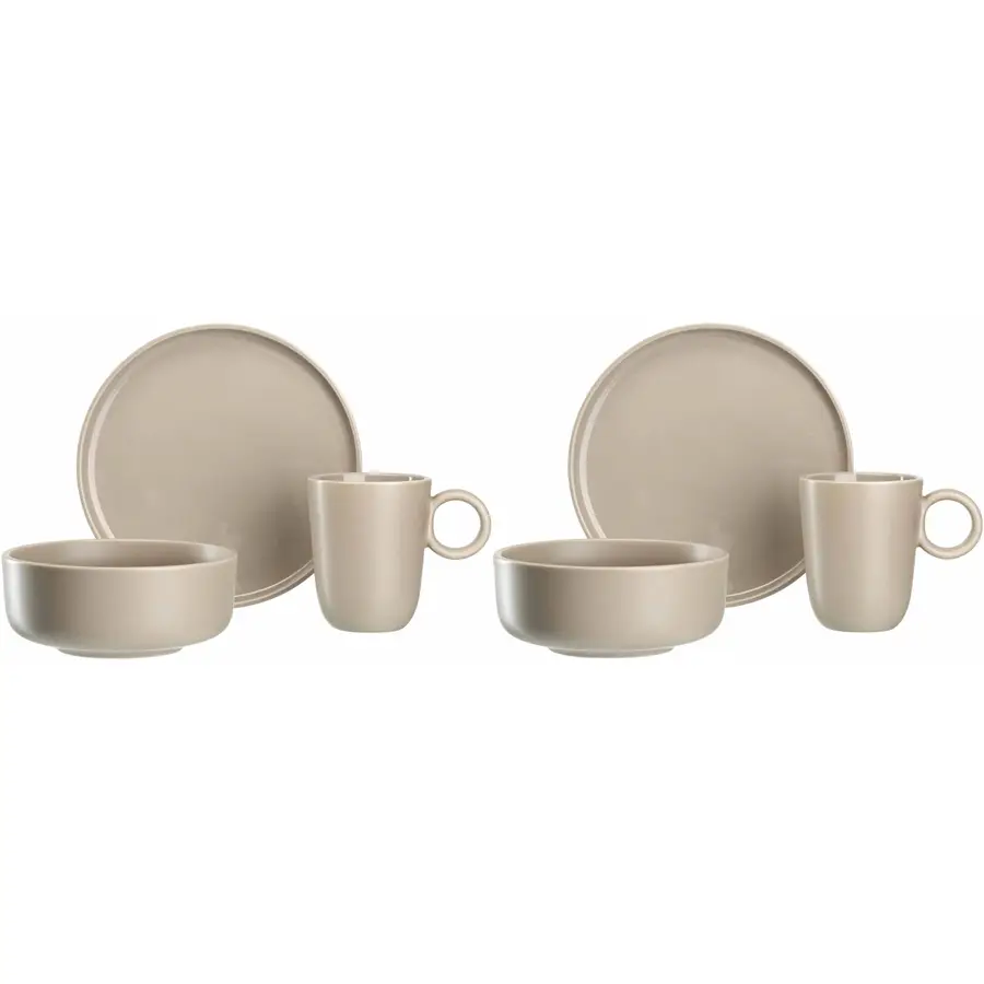 Geschirr-Set Leonardo Beige Keramik D 25 cm 6 Stk
