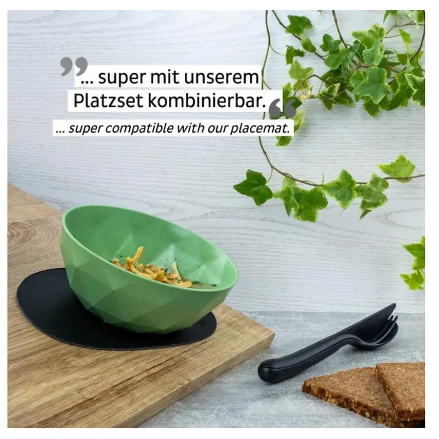 Schüssel-Set silwy Grün Kunststoff D 16 cm 2 Stk
