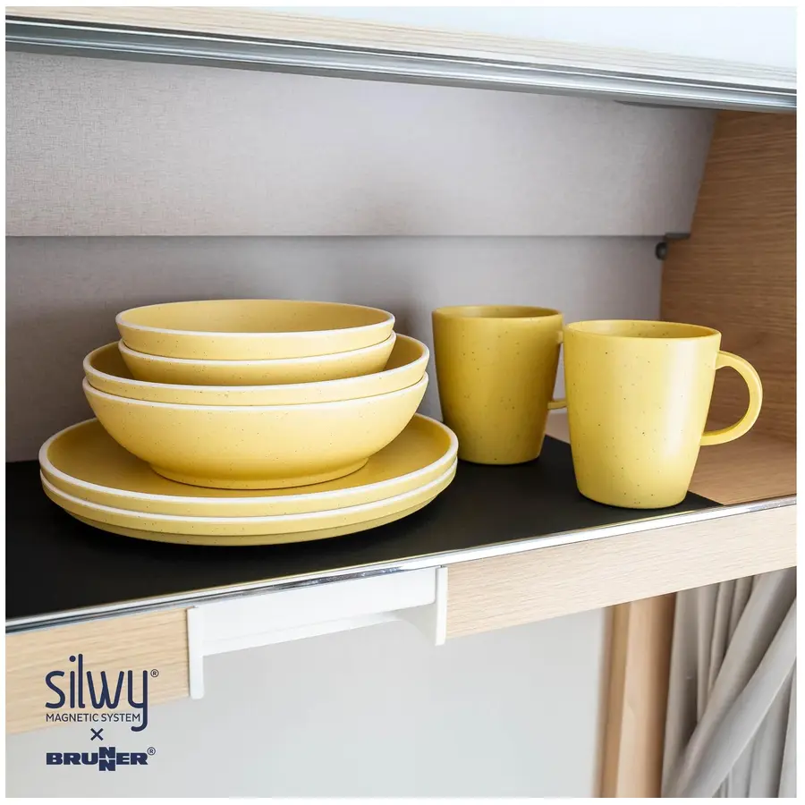 Geschirr-Set silwy Gelb Kunststoff 11-tlg