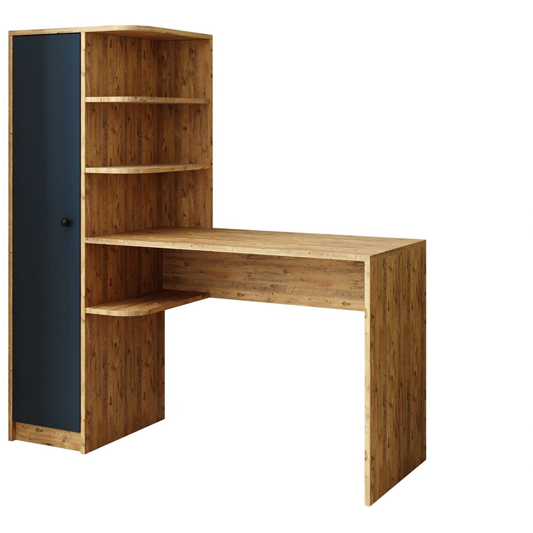 Schreibtisch Georis Kiefer/Anthrazit Holzwerkstoff B 143.2 T 50 cm