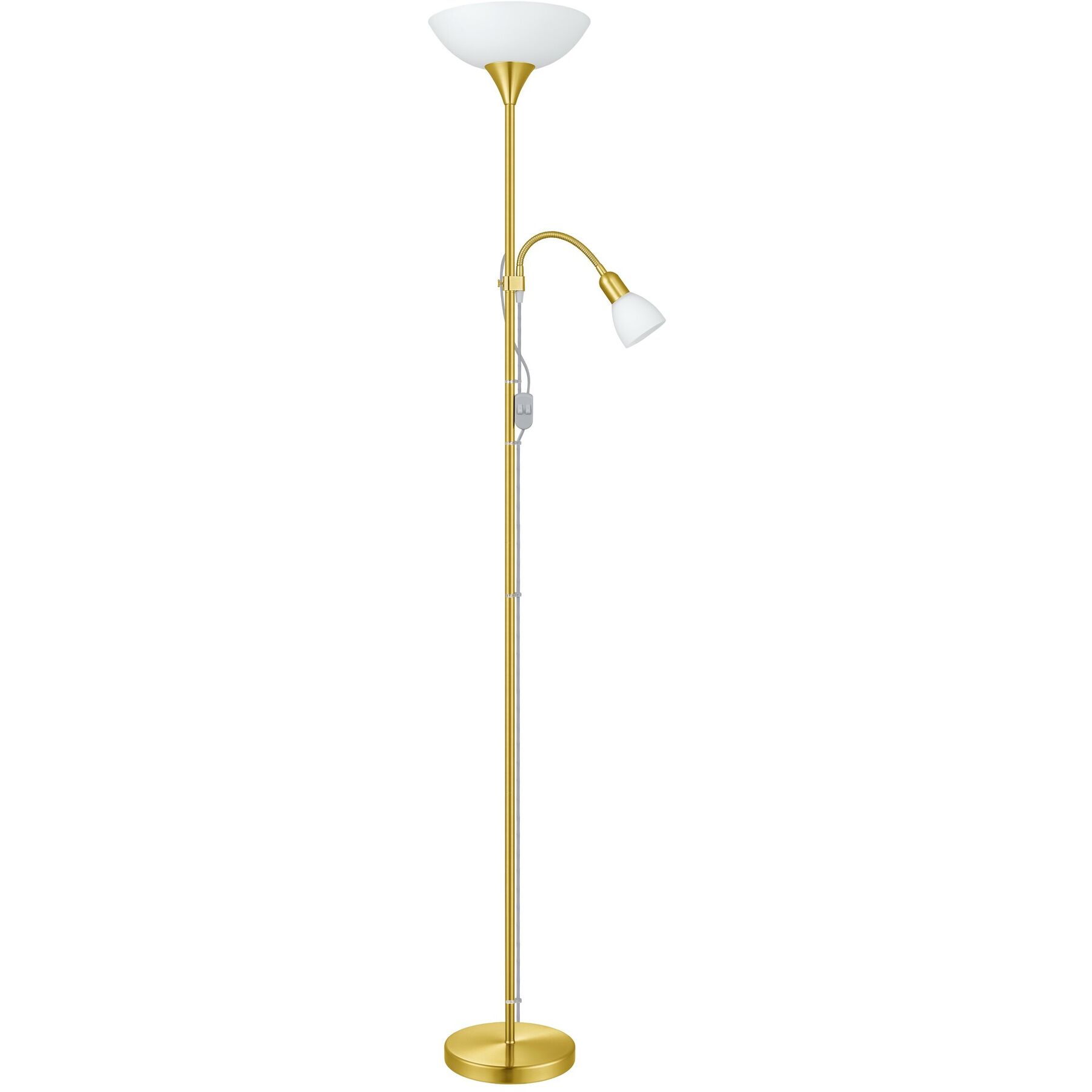 Stehlampe Up 2 messing-matt H 176.5 cm