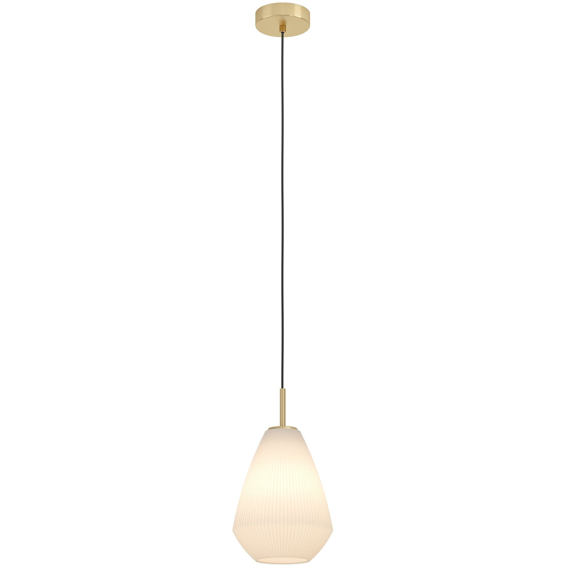 Pendellampe Caprarola messing-gebürstet B 20 cm
