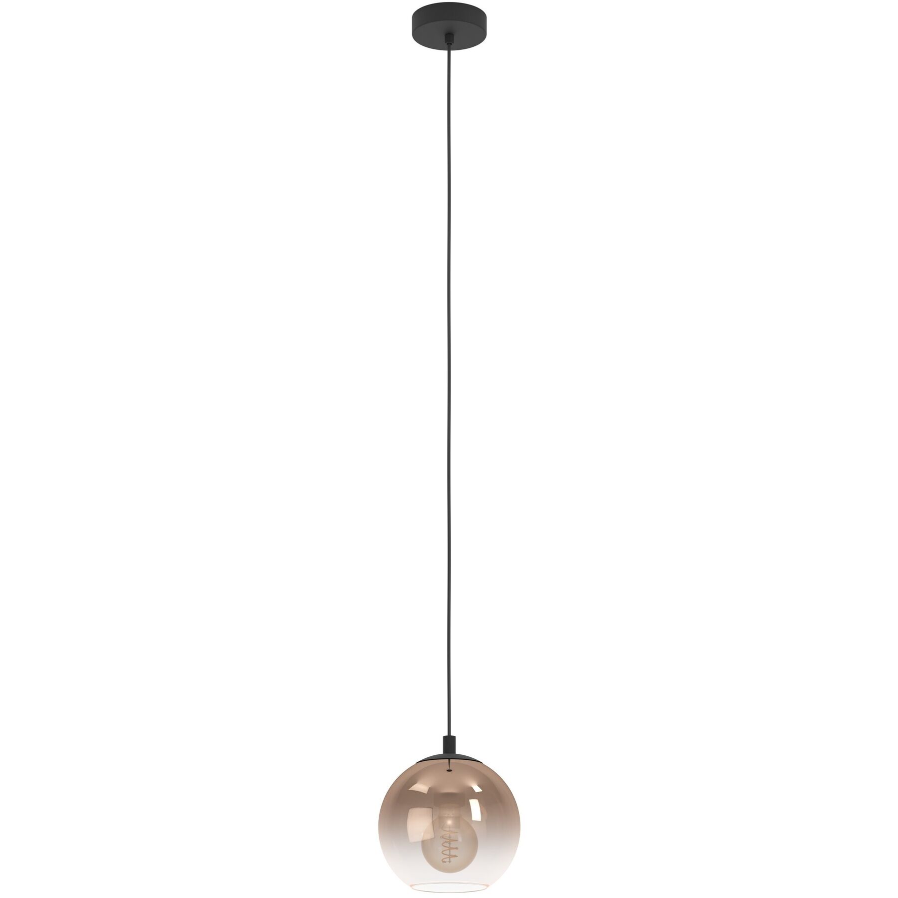 Pendellampe Ariscani 1 schwarz B 20 cm