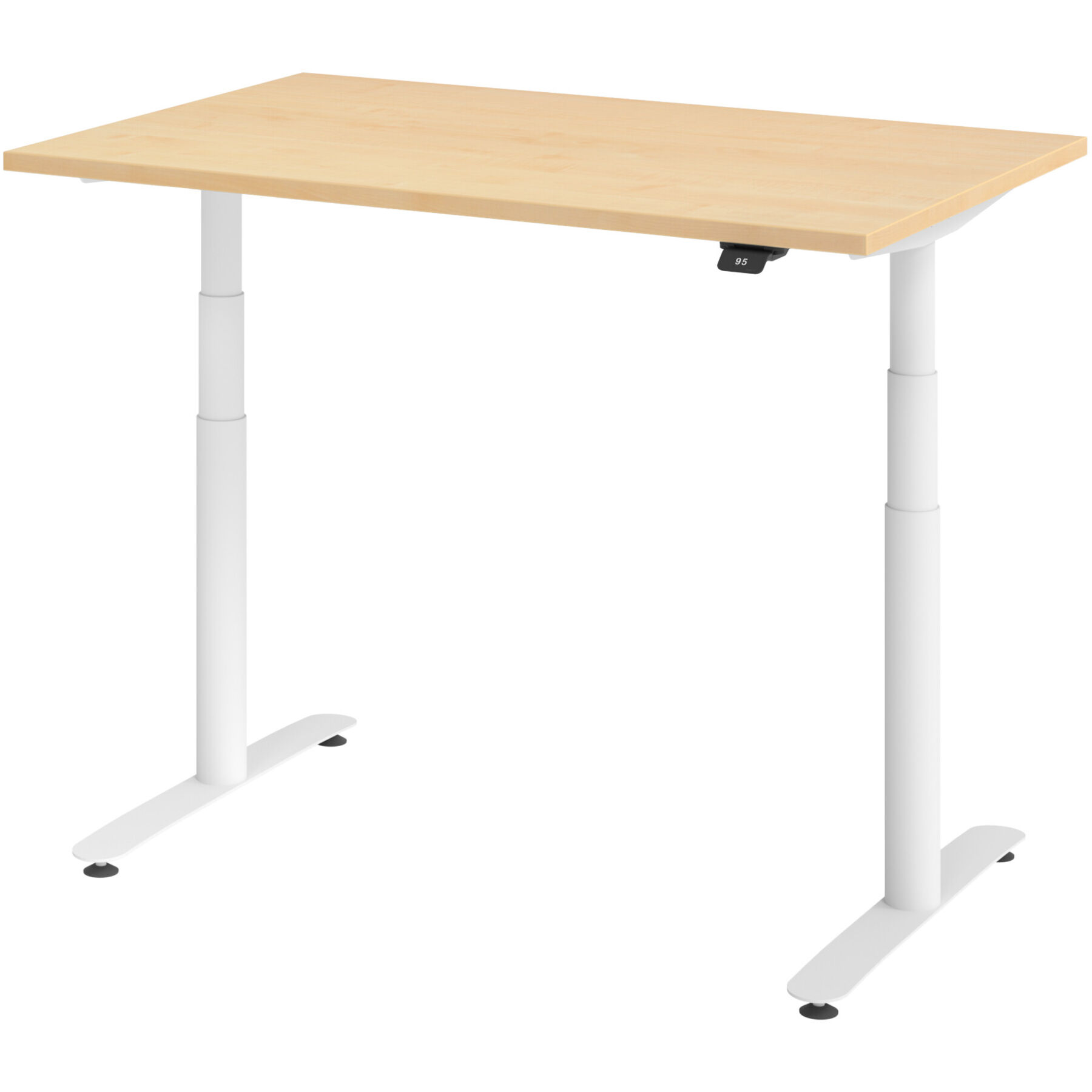 Schreibtisch Office Ahorn elektrische Höhenverstellung 120 x 80 cm